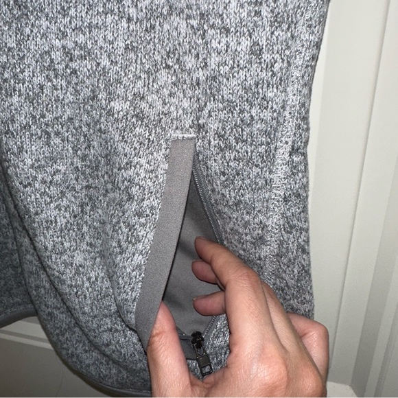 Patagonia gray better sweater, fleece vest full front, zip women’s small - Picture 4 of 14